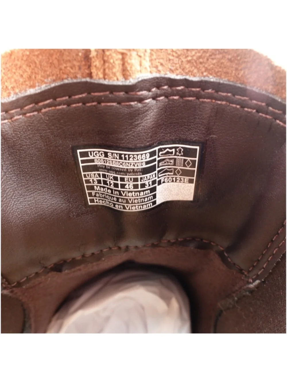 Size 13 Men's UGG Biltmore Suede Chelsea Boots 1123669-CTSD Chestnut